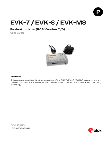 U-blox EVK-7 / EVK-8 / EVK-M8 User Guide | Manualzz