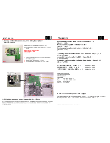 Doli EDC 60 Assembly Instructions | Manualzz