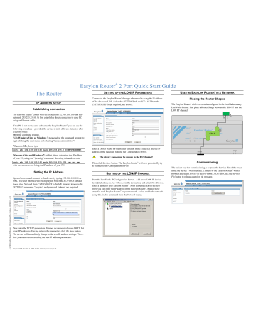 Gesytec Easylon Router+ Quick Start Manual | Manualzz