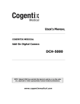 Cogentix Medical DCH-5000 User'smanual
