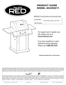 Char Broil RED 463250211 Product Manual User manual