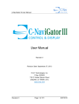 C-Nav C-NaviGator III, iGator III User Manual