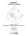Curtis Dyna-Fog CyClone 2732 Operation And Maintenance Manual