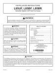 Airease L85BRC87V14 Installation Instructions Manual