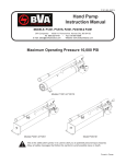 BVA P1201, P1201S, P2301, P2301M, P4301 Instruction Manual
