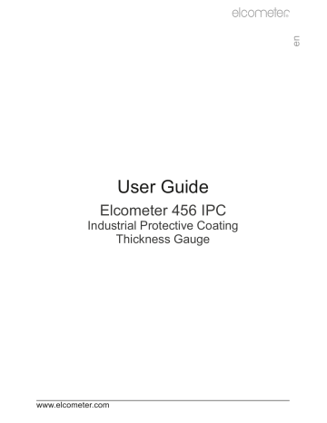 Elcometer 456 IPC User Manual | Manualzz