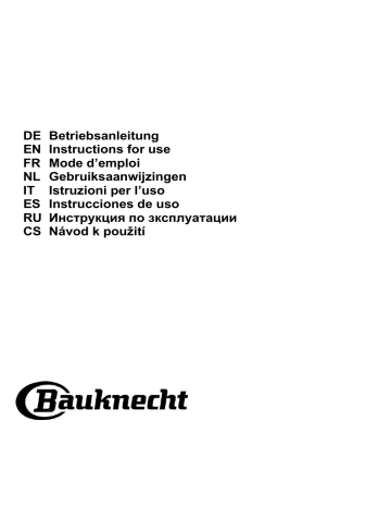 Bauknecht DBAH 92 LT X Hood Benutzerhandbuch | Manualzz