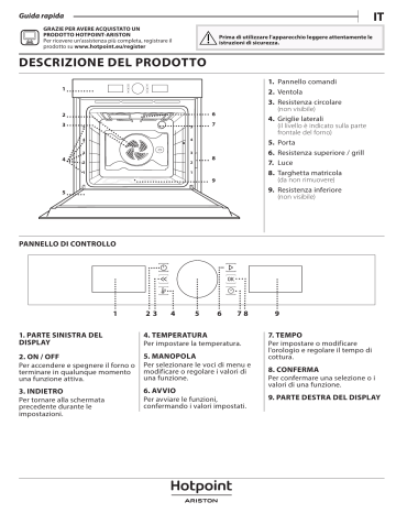 HOTPOINT/ARISTON FI4 851 H IX HA Oven Manuale Utente | Manualzz