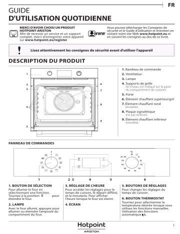 HOTPOINT/ARISTON FA2 844 H IX HA Oven Manuel Utilisateur | Manualzz