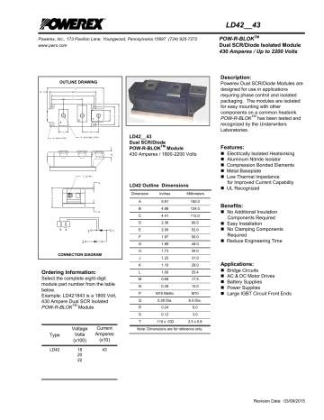 Powerex LD421843 Data Sheet | Manualzz