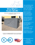 American Bicycle Security Company Bike-Shell&trade; 301WL Bicycle Locker Specifications and Assembly Instructions