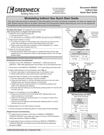 Greenheck 485923 Quick Start Guide | Manualzz