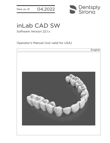 Full prosthesis with try-ins. Dentsply Sirona inLab CAD SW 22.1.x ...