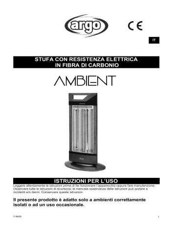 Argo AMBIENT ELECTRICAL HEATING Manuale Utente | Manualzz