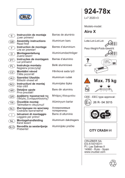 Cruz 924-785 Airo X128 Assembly Instructions