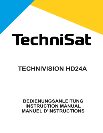 TechniSat TECHNIVISION HD24A Instruction manual | Manualzz