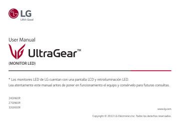 LG 24GN60R-B Manual De Usuario | Manualzz