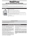 Liberty Pumps ALM-3W Installation Manual