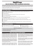 Liberty Pumps ALM-2R Installation instructions