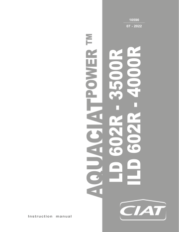 Ciat AQUACIAT POWER LD R-32 Instruction Manual | Manualzz