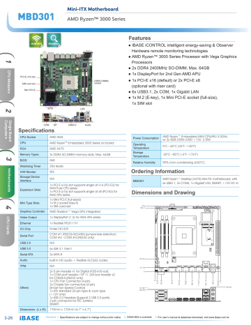 IBASE MBD301 Motherboard Datasheet | Manualzz