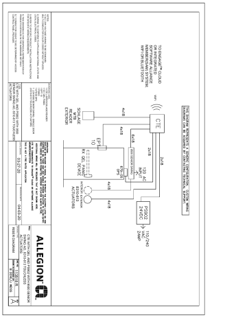 Allegion CTE QEL AND PS902 Wiring Diagram | Manualzz