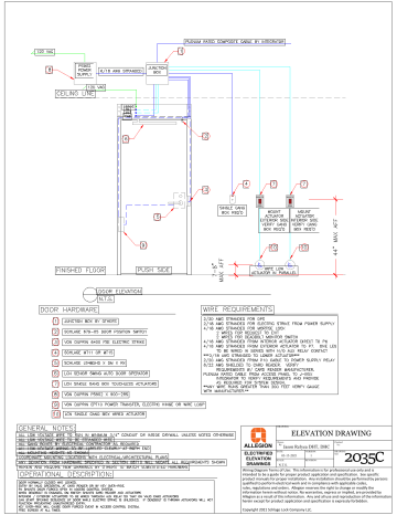 Schlage 2035C Wiring Diagram | Manualzz