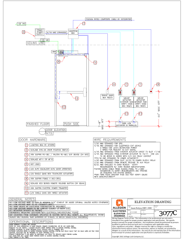 Von Duprin 3077C Wiring Diagram | Manualzz