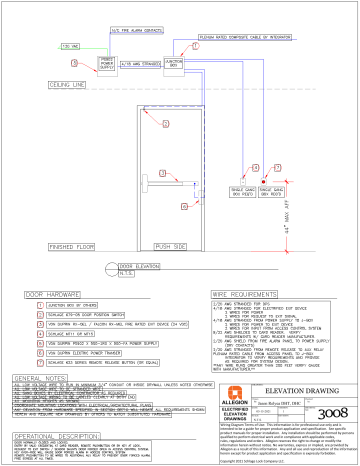 Von Duprin 3008 Wiring Diagram | Manualzz