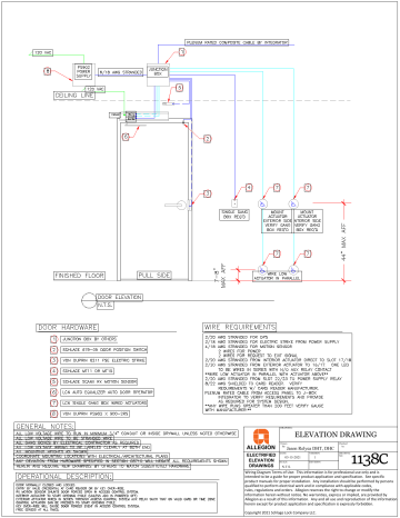 Von Duprin 1138C Wiring Diagram | Manualzz