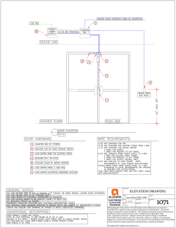 Von Duprin 1071 Wiring Diagram | Manualzz