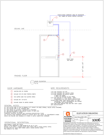 Von Duprin 1006 Wiring Diagram | Manualzz