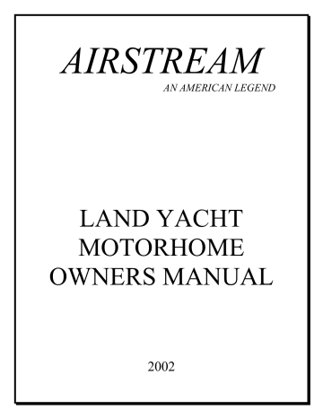 airstream land yacht manual