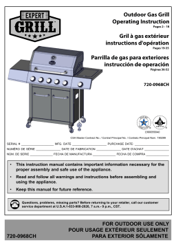 Expert Grill 720-0968CH Gas Grill: AI Chat & PDF