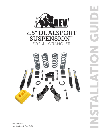 AEV JL 2.5″ DualSport Suspension Installation Guide | Manualzz