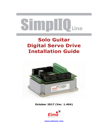 Elmo Solo Guitar Servo Driver Installation Guide | Manualzz
