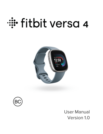 Fitbit VERSA 4 WATERFALL BLUE PLATINUM User manual | Manualzz