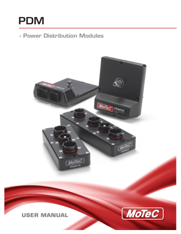 MoTeC PDM16 PDM32 PDM15 PDM30 User Manual | Manualzz