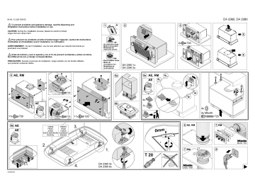 Miele DA 2360 Insert ventilation hood Mounting Plan | Manualzz