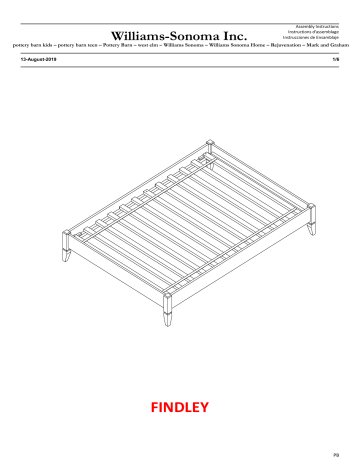 PB Teen Findley Platform Bed - Twin & Full Manuel utilisateur | Manualzz