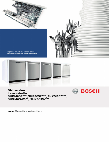 Bosch SHP865ZD5N/01 DISHWASHER Owner's Manual | Manualzz