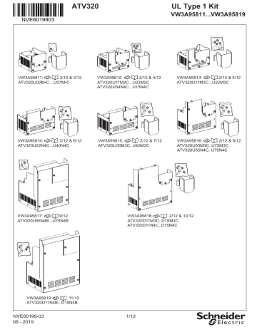 Schneider Electric ATV320 UL Type1 kit Instruction Sheet | Manualzz