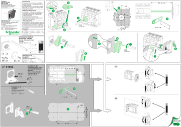 Schneider Electric Extended rotary handle Manuel utilisateur | Manualzz