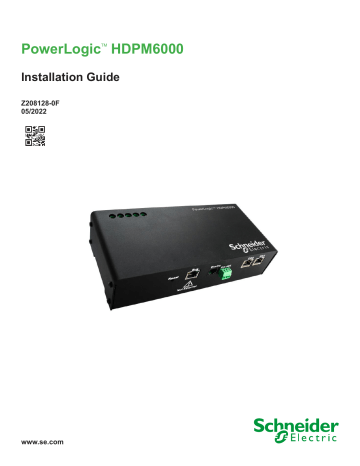 Schneider Electric PowerLogic™ HDPM6000 Instruction Sheet | Manualzz