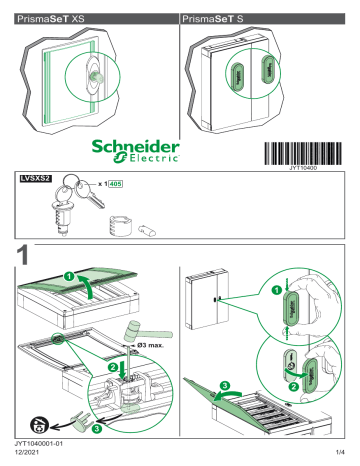Schneider Electric DOOR LOCK SYSTEM PrismaSeT XS-S Пайдаланушы нұсқаулығы | Manualzz