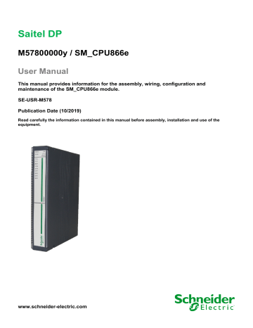 Schneider Electric SM_CPU866e User Manual | Manualzz