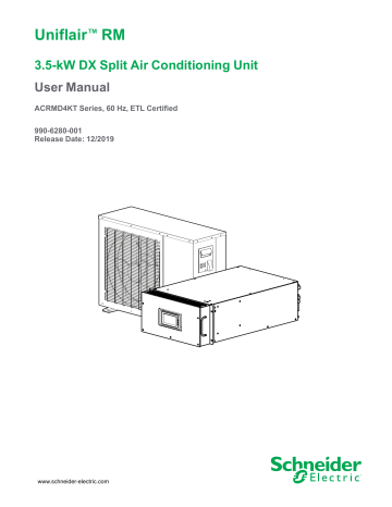 Schneider Electric UniflairRM 3.5-kW DX Split Air Conditioning Unit User Manual | Manualzz