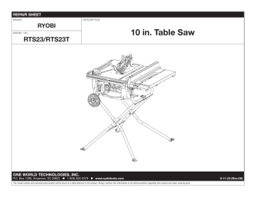 Ryobi RTS23 10