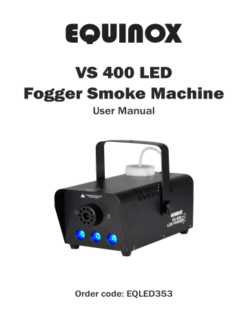 Equinox VS 400 fogger avec LED