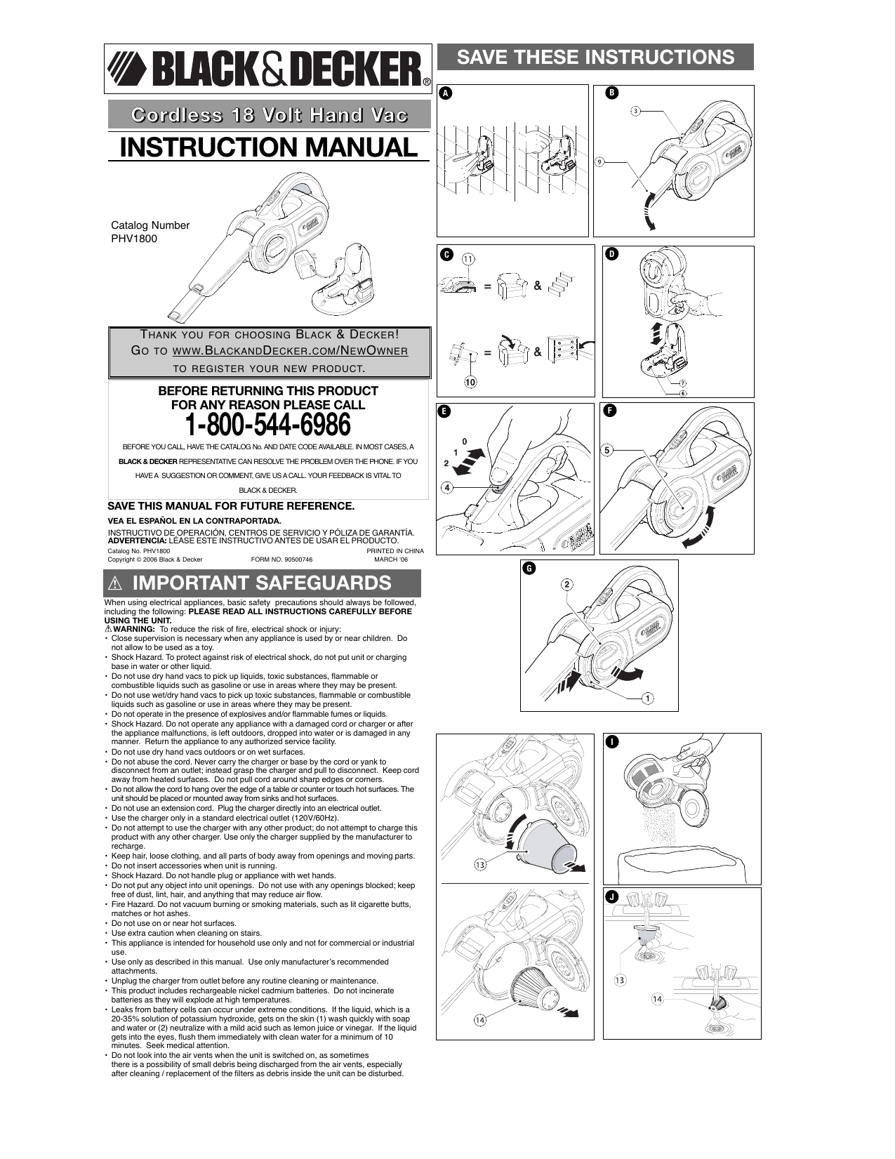 Black and decker discount pivot vac 18v manual